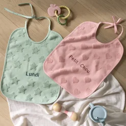 Outlet Bavoir coton Monjour eucalyptus Enfant Bavoirs & Mini-bavoirs|Nouveautés Bébénew
