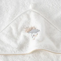 Fashion Cape de bain coton bio Bienvenue blanc Enfant Capes De Bain