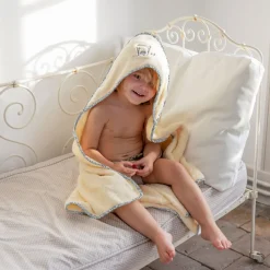 Sale Cape de bain coton bio Dandine paille Enfant Capes De Bain