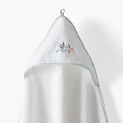 Shop Cape de bain coton bio Jardine blanc Enfant Capes De Bain