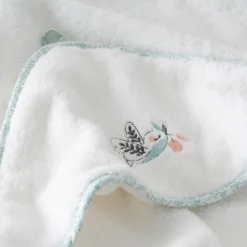 Shop Cape de bain coton bio Jardine blanc Enfant Capes De Bain
