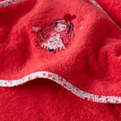 Cheap Cape de bain coton bio Mes rêves rouge tendre Enfant Capes De Bain