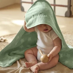 Outlet Cape de bain coton Monjour eucalyptus Enfant Capes De Bain|Nouveautés Bébénew