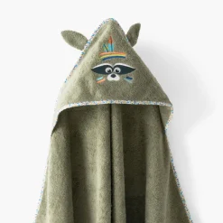 Cheap Cape de bain coton Playful kaki Enfant Capes De Bain