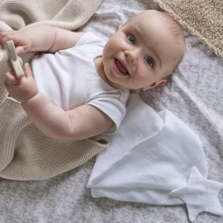 Cheap Doudou coton bio Bienvenue blanc Enfant Accessoires|Nouveautés Bébénew