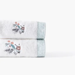 Outlet Drap de bain coton bio Jardine blanc Enfant Draps De Bain