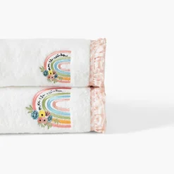 Outlet Drap de bain coton bio Rêve d'or blanc Enfant Draps De Bain