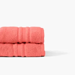 Hot Drap de bain coton Lola II corail Draps De Bain