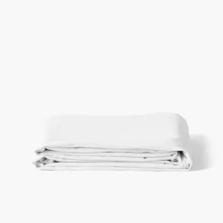 Outlet Drap de lit en pur coton lavé biologique Souffle blanc Draps De Lit