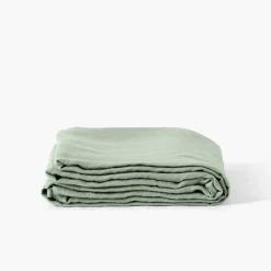 Cheap Drap de lit lin lavé Songe eucalyptus Draps De Lit