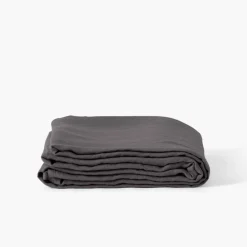 Sale Drap de lit lin lavé Songe charbon Draps De Lit