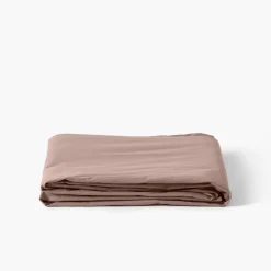 Online Drap de lit percale de coton Neo taupe Draps De Lit