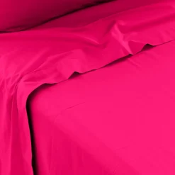 Cheap Drap de lit percale de coton Neo magenta Draps De Lit