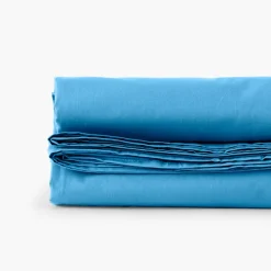 Flash Sale Drap de lit percale de coton Neo azur Draps De Lit