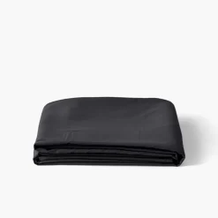 Flash Sale Drap de lit satin de coton jacquard pois et rayures Prestige noir Draps De Lit