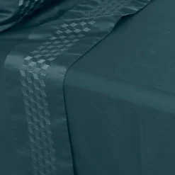 Shop Drap de lit satin de coton Cubes II vert cèdre Draps De Lit