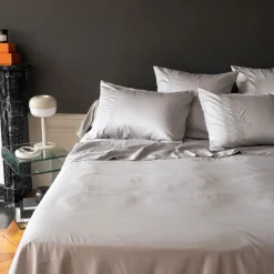 New Drap de lit satin de coton Titane Draps De Lit