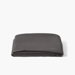 Clearance Drap de lit satin de coton lavé bio Quartz galet Draps De Lit