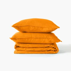 Cheap Drap housse coton lavé Songe curcuma Draps Housse