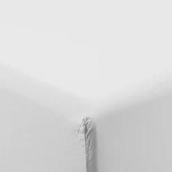 Clearance Drap housse en pur coton lavé biologique Souffle blanc Enfant Draps Housse|Draps Housse