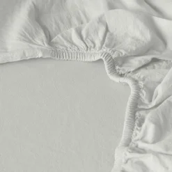 Shop Drap housse en pur coton lavé biologique Souffle nuage Enfant Draps Housse|Draps Housse