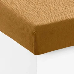 Best Drap housse gaze de coton Infini écorce et absynthe Draps Housse