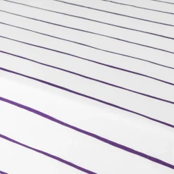 Best Drap housse percale de coton imprimé rayures Ode Draps Housse