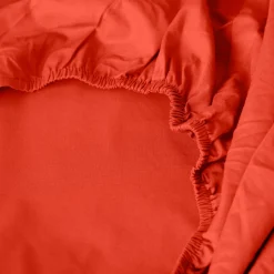 Cheap Drap housse percale de coton Neo safran Draps Housse