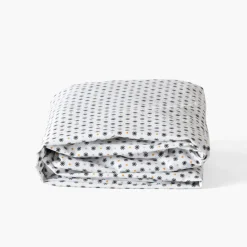Best Drap housse percale de coton Neo anthracite géométrique Draps Housse