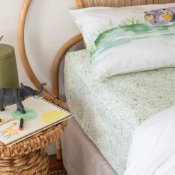 Best Sale Drap housse pur coton bio Safari Enfant Linge De Litbio|Draps Housse