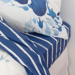 Best Sale Drap housse pur coton biologique imprimé rayures Odyssée Enfant Draps Housse