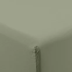 New Drap housse pur coton lavé biologique Souffle sauge Draps Housse