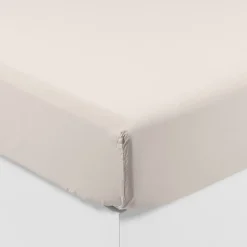 Sale Drap housse pur coton lavé biologique Souffle vanille Draps Housse