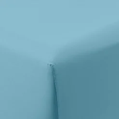 Sale Drap housse satin de coton uni Prestige glacier Draps Housse