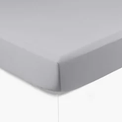 Fashion Drap housse satin de coton uni Prestige tourterelle Draps Housse