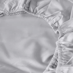 Fashion Drap housse satin de coton uni Prestige tourterelle Draps Housse