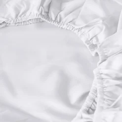 Best Sale Drap housse satin de coton uni Prestige blanc Draps Housse