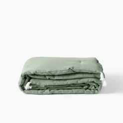 Fashion Edredon lin et coton lavé Songe eucalyptus Plaids Et Couvre-lits|Plaids