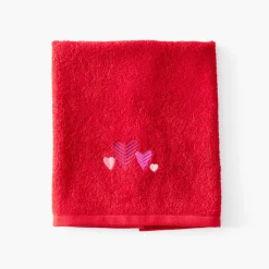 Best Sale Essuie mains coton Aime rouge Torchons & Essuie-mains