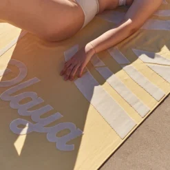 Shop Fouta coton Laplaya jaune La Plage