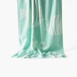 Shop Fouta coton Sea menthe La Plage