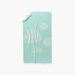 Shop Fouta coton Sea menthe La Plage
