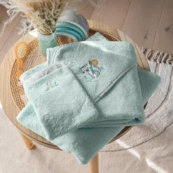 Best Gant de toilette coton biologique Devine céladon Enfant Gants De Toilette