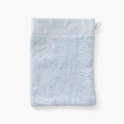New Gant de toilette coton et viscose de bambou Equinoxe bleu givre Gants De Toilette