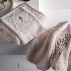 Store Gant de toilette coton et viscose de bambou Aura nude Gants De Toilette