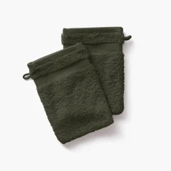 Cheap Gant de toilette coton Lola II vert kaki Gants De Toilette