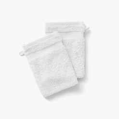 Shop Gant de toilette coton Lola II blanc Gants De Toilette