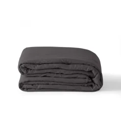 Online Housse de couette lin et coton lavé Songe charbon Housses De Couette