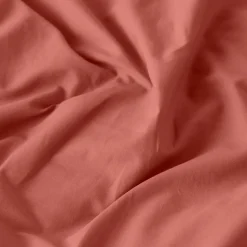 Cheap Housse de couette lin et coton lavé Songe terre cuite Housses De Couette