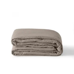 Cheap Housse de couette lin et coton lavé Songe grège Housses De Couette